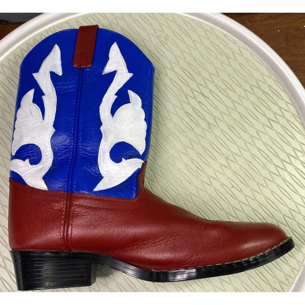Masterson Women's Original Western Leather Cowgirl Boots Cowgirl 4th Of July 7.5 - Picture 11 of 13